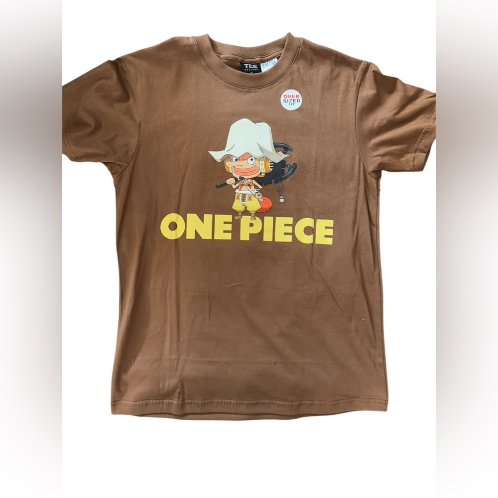 One Piece Men’s T-shirt, Brown NEW